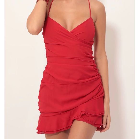 Lucy in the Sky Dresses & Skirts - Lucy in the Sky Mini Homecoming Dress - RED XS